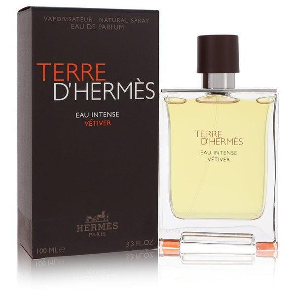 Terre D'hermes Eau Intense Vetiver by Hermes Eau De Parfum Spray 3.3 oz (Men)