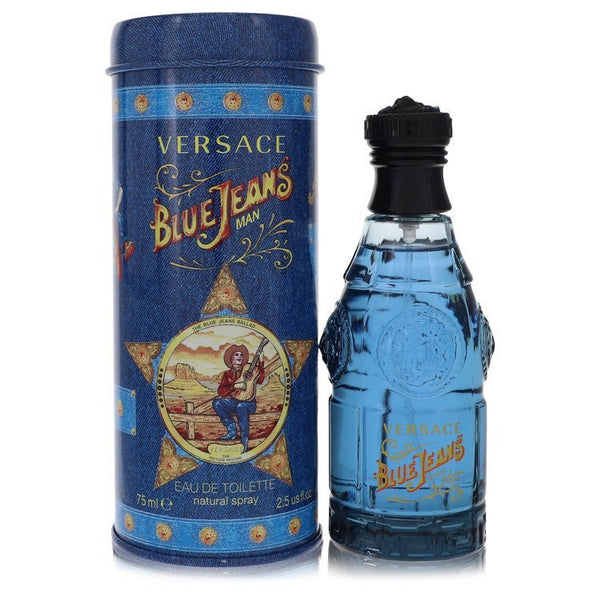 Blue Jeans by Versace Eau De Toilette Spray (New Packaging) 2.5 oz (Men)